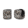 Black Rhodium over 18K White Gold Multi-Color Round Diamond Cluster
Square Huggie Hoop Earrings