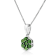 Sterling Silver 1/2ctw Green Diamond Floral Cluster Pendant w\chain
18" (I1-I2 Clarity)