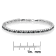 Black Rhodium over Sterling Silver 1.0ctw Rose Cut Blue Diamond
Double-Link 7" Tennis Bracelet