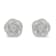 10KT White Gold Diamond Flower Stud Earring (1/2 cttw, I-J Color, I1-I2 Clarity)