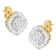 10K Yellow Gold 1/2ctw Diamond Cluster Cocktail Stud Earrings
