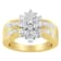 10K Yellow Gold 1.0ctw Marquise Composite Diamond Cluster Cocktail Ring
(H-I Color, SI2-I1 Clarity)