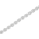 Sterling Silver .50ctw Miracle-Set Diamond Bezel Look Tennis Bracelet
