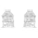10K White Gold Diamond Stud Earrings 3/4ctw