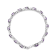 Sterling Silver Amethyst and Diamond Accent X-Link Bracelet (H-I Color,
SI1-SI2 Clarity)  - Size 7"