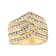 1.50ctw Champagne Diamond 10K Yellow Gold Over Sterling Silver Band