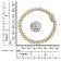 0.50ctw Round White Diamond 10K Yellow Gold Over Sterling Silver Tennis Bracelet
