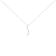 14K White Gold 3.0ctw Mixed Cut Diamond S Shaped Graduated 18"
Pendant w\chain