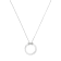 Sterling Silver 1/10ctw Diamond 2 Stone 'Together Forever' Open Circle
18" Pendant w\chain