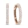 18K Rose Gold 1 Cttw Round Bezel-Set Diamond Hoop Earrings (F-G Color,
VS1-VS2 Clarity)