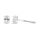 0.50ctw Lab Grown Oval Diamond Solitaire 14K White Gold Stud Earrings