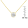 10K Yellow Gold 1/2ct Round Diamond Modern Bezel-Set Solitaire Necklace
(H-I Color, SI2-I1 Clarity)