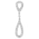 14 White Gold 1/4ctw Round Cut Diamond Double Tear Drop Pendant
w\chain(H-I, I2-I3)
