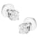 14K White Gold 1/2ctw Diamond Solitaire Stud Earrings