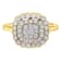 10K Yellow Gold Over Sterling Silver Diamond Cocktail Ring (3/4 Cttw,
J-K Color, I2-I3 Clarity)