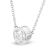 10K White Gold 1/3ctw Round Diamond Solitaire Necklace (I-J Color, I1-I2
Clarity) - Adjustable