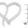 Sterling Silver 1/4ctw Round Diamond Ribbon and Heart Accent Pendant
w\chain(H-I, I2-I3)