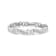 Sterling Silver 1 3/4 Cttw Diamond Wave and X Link Tennis Bracelet (I-J
Color, I3 Clarity) - 7"