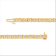 10K Yellow Gold Over Sterling Silver 1.0 Ctw Diamond Square Frame Tennis Bracelet