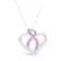 14K White Gold 1ct. TGW Diamond And Pink Sapphire Gemstone Pendant
w\chain (G-H, SI2-I1)