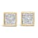 14K Yellow Gold 1.0 Cttw Princess Cut Diamond Composite Stud Earrings
with Screw Backs