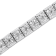 Sterling Silver 2.0ctw Prong Set Round-Cut Diamond 4 Stone Box Link Bracelet