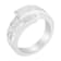 14K White Gold 2.0ctw Channel-Set Mixed-Cut Diamond Bypass Ring Band
(G-H Color, SI1-SI2 Clarity)