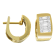 14K Yellow Gold 1/2ctw Diamond Huggie Earrings