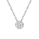 14K White Gold 1/4ctw Round Diamond Floral Cluster 18" Pendant
w\chain(H-I Color, SI2-I1 Clarity)