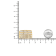 1.50ctw Champagne Diamond 4-Row 10K Yellow Gold Over Sterling Silver Band