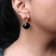 18K Yellow Gold Round Citrine and Cushion Cut Onyx Gemstone with Diamond
Accent Dangle Earrings