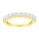 10K Yellow Gold IGI Certified 1.0ctw Diamond Band Ring (J-K Color, I1-I2 Clarity)