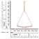 10K Rose Gold Over Sterling Silver Channel Set Diamond Accent Twist Bolo Bracelet