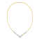14K Two-tone Gold 2.0ctw Diamond Flared and X-Station V Shaped Necklace
(H-I Color, SI2-I1 Clarity)