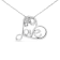 Sterling Silver 1/10ctw Round Diamond Accent Open Heart with Love
18" Pendant w\chain
