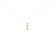 10K Yellow Gold 1/4ctw Miracle-Set Round Diamond Graduating 3 Stone Drop
18" Pendant w\chain