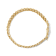 14K Yellow Gold Over Sterling Silver 1.0ctw Diamond C-Shaped Link
Bracelet (I-J Color, I3 Clarity)