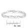 Sterling Silver 1/5ct. TDW Diamond Infinity Link Bracelet (H-I, I2-I3) - 7"