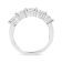 14K White Gold 1.00ctw Round Cut Diamond 5-Stone Band Ring (H-I Color,
SI2-I1 Clarity)