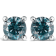 0.50ctw Brilliant Cut Lab Grown Blue Diamond Solitaire 14K White Gold
Stud Earrings