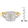 10K Yellow Gold Round and Baguette Cut Diamond Ballerina Ring (1/2 cttw,
I-J Color, SI2-I1 Clarity)