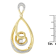 10K Yellow Gold Diamond Accent Open Teardrop Twisted 18" Pendant
w\chain(J-K Color, I2-I3 Clarity)
