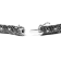 18K White Gold Black and White Diamonds Pave Link Bracelet