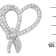 10K White Gold 1ctw Round Cut Diamond Heart and Bow Pendant w\chain
(G-H, SI1-SI2)