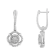 Sterling Silver Miracle-Set Diamond Accent Drop and Dangle Earrings