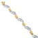 10K Two-Tone Gold 2.0ctw Baguette Cut Diamond Spiral Bracelet