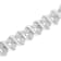 Sterling Silver 1.0ctw Double Row Miracle-Set Diamond Tennis Bracelet