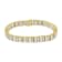 14K Yellow Gold 5.50ctw Round and Baguette-Cut Diamond Bracelet