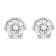 0.50ctw Round Diamond 6 Prong Crown Stud Earrings
