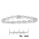 Sterling Silver .50ctw Diamond Link Bracelet